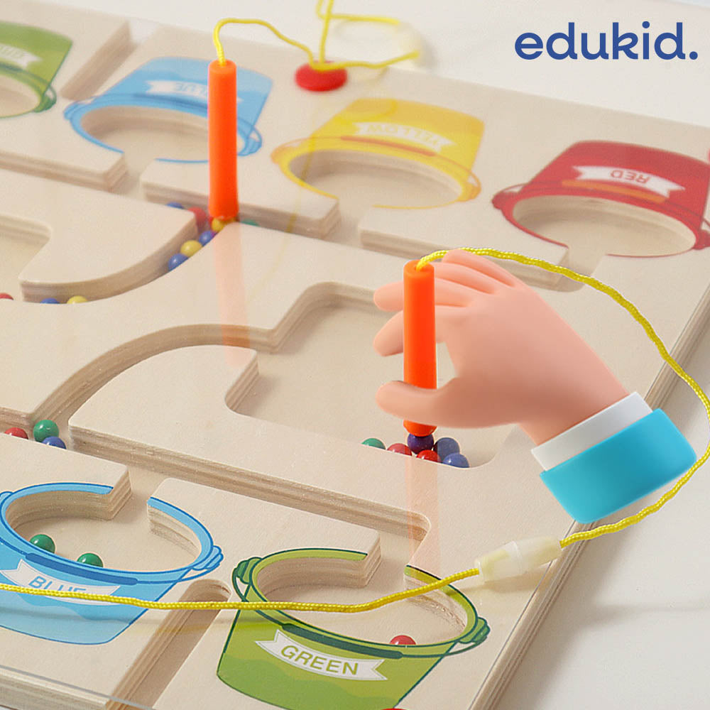 BucketPuzzle - Magnetyczna gra edukacyjna – Sortowanie kolorów
