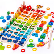 Układanka Montessori Rybki