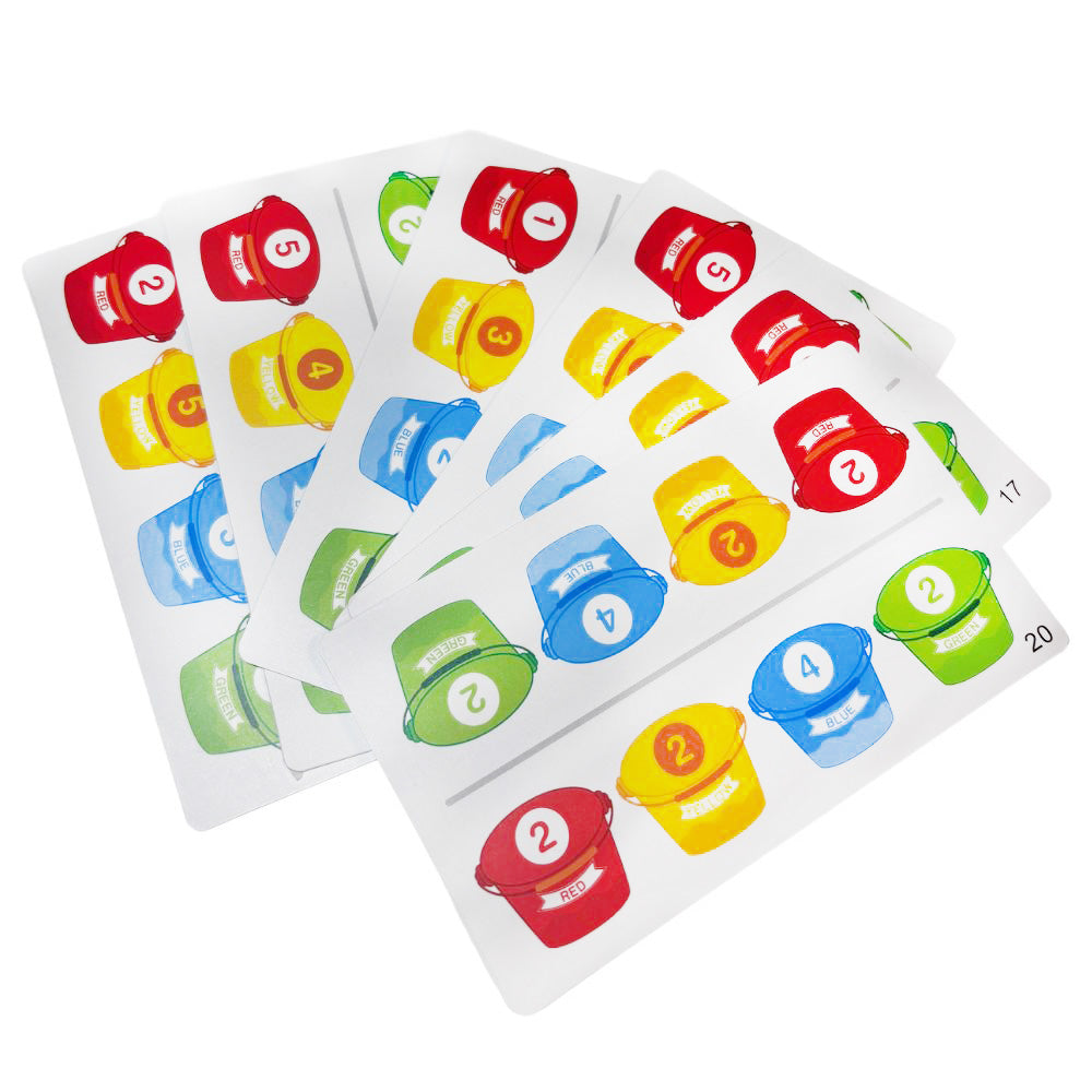 BucketPuzzle - Magnetyczna gra edukacyjna – Sortowanie kolorów